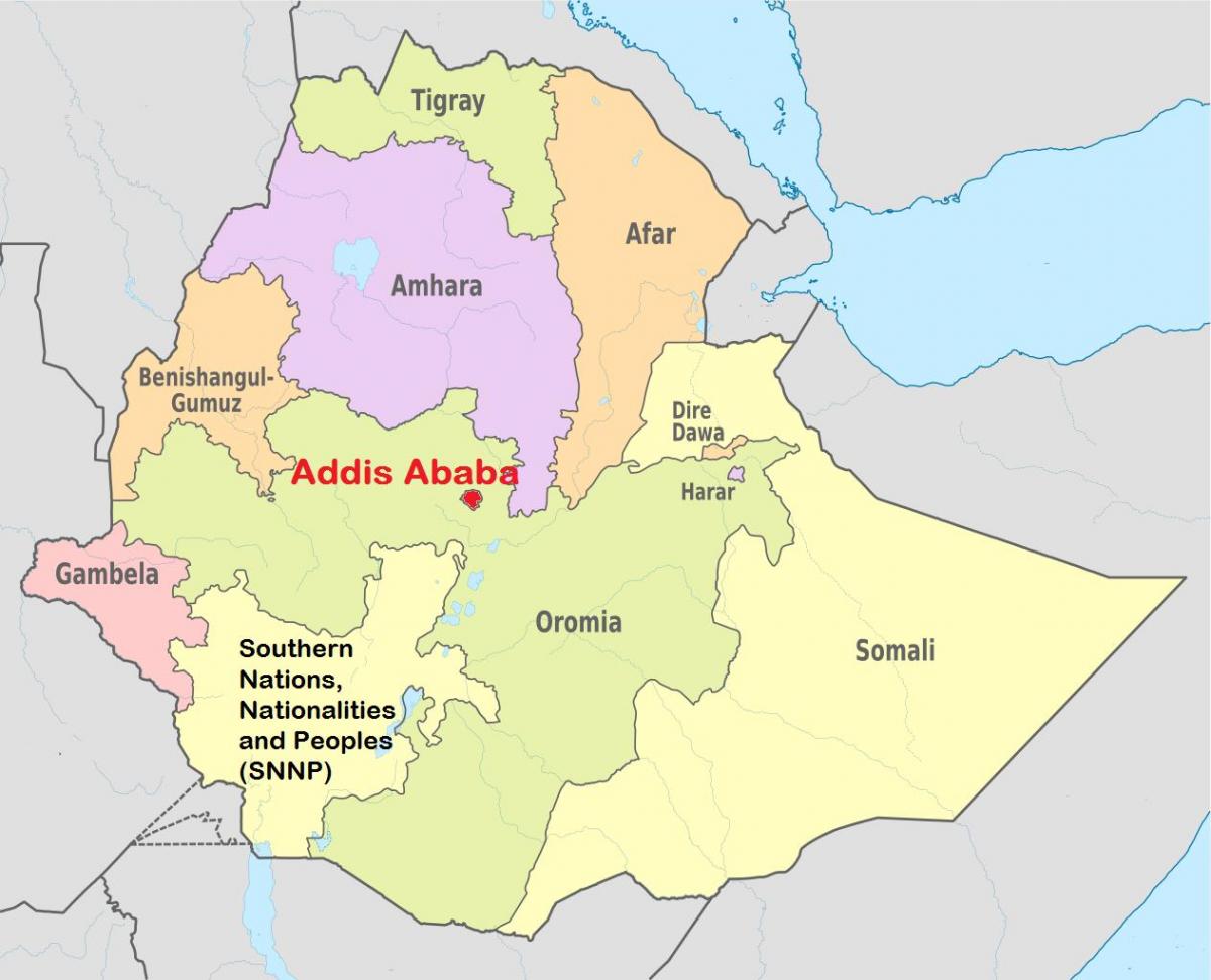 addis ababa Ethiopia mapa ng mundo