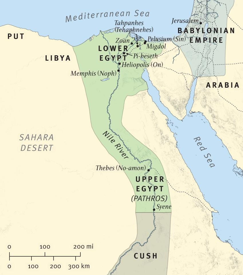 mapa ng bibliya Ethiopia