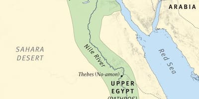 Mapa ng Ethiopia sa mga panahon ng bibliya