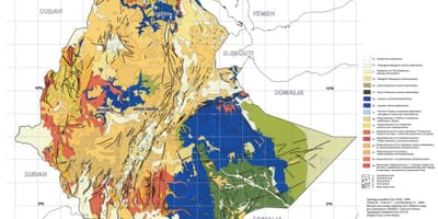 Mapa ng geological map ng Ethiopia