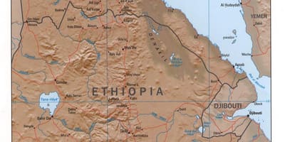 Mapa ng hilagang Ethiopia