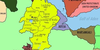 Mapa ng taga-Etyopya empire