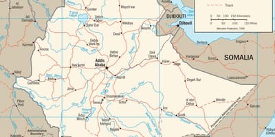 Mapa ng taga-Etyopya larawan ng mapa